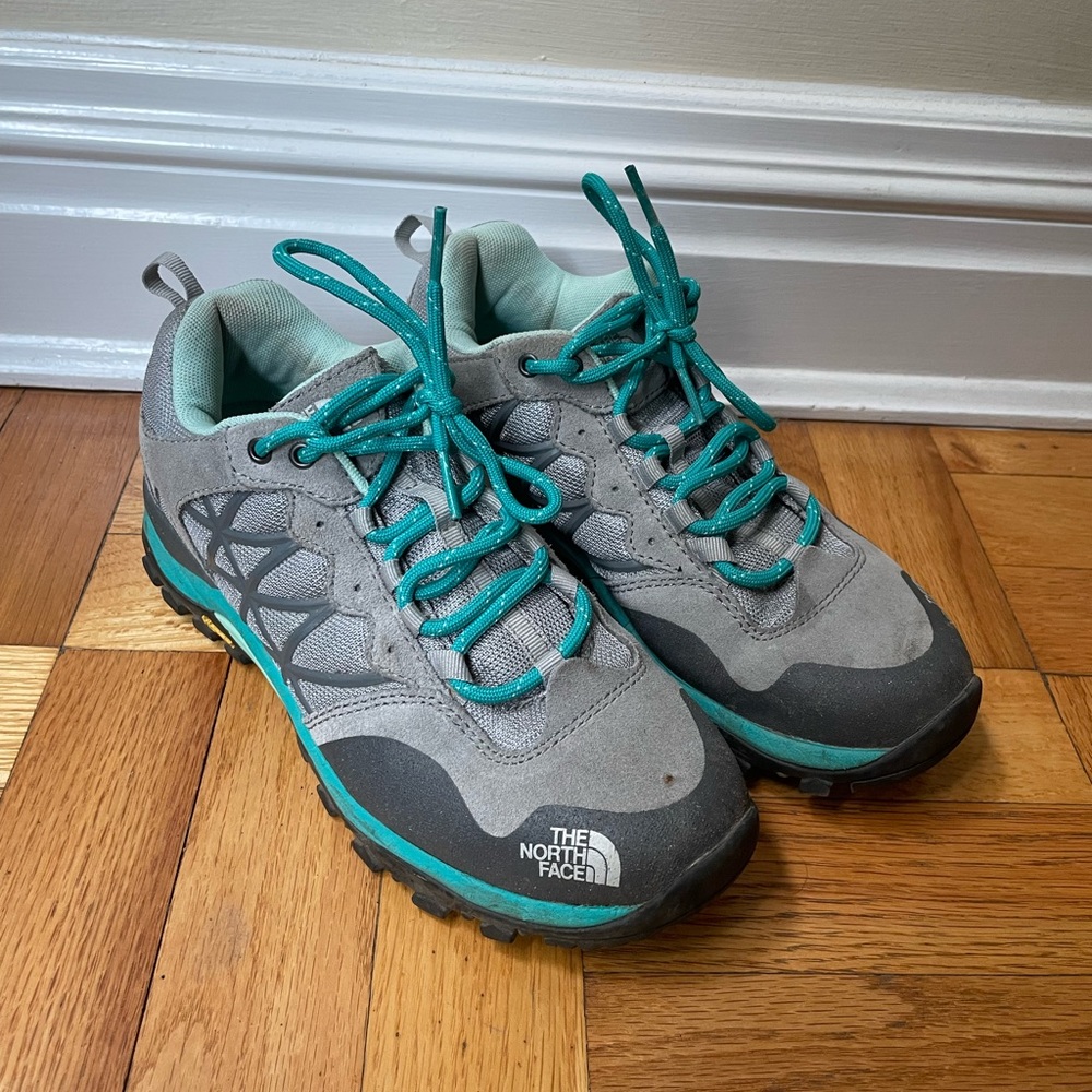 The North Face Hedgehog Fast Pack Low Hiking Shoes Women's 6 Gray Teal - Picture 5 of 9